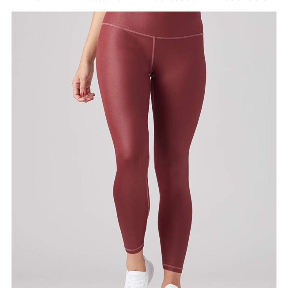 Glyder high power legging in oxblood